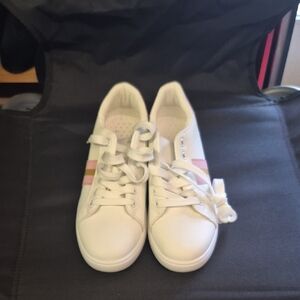 Steve Madden White and Pink Athletic Shoes